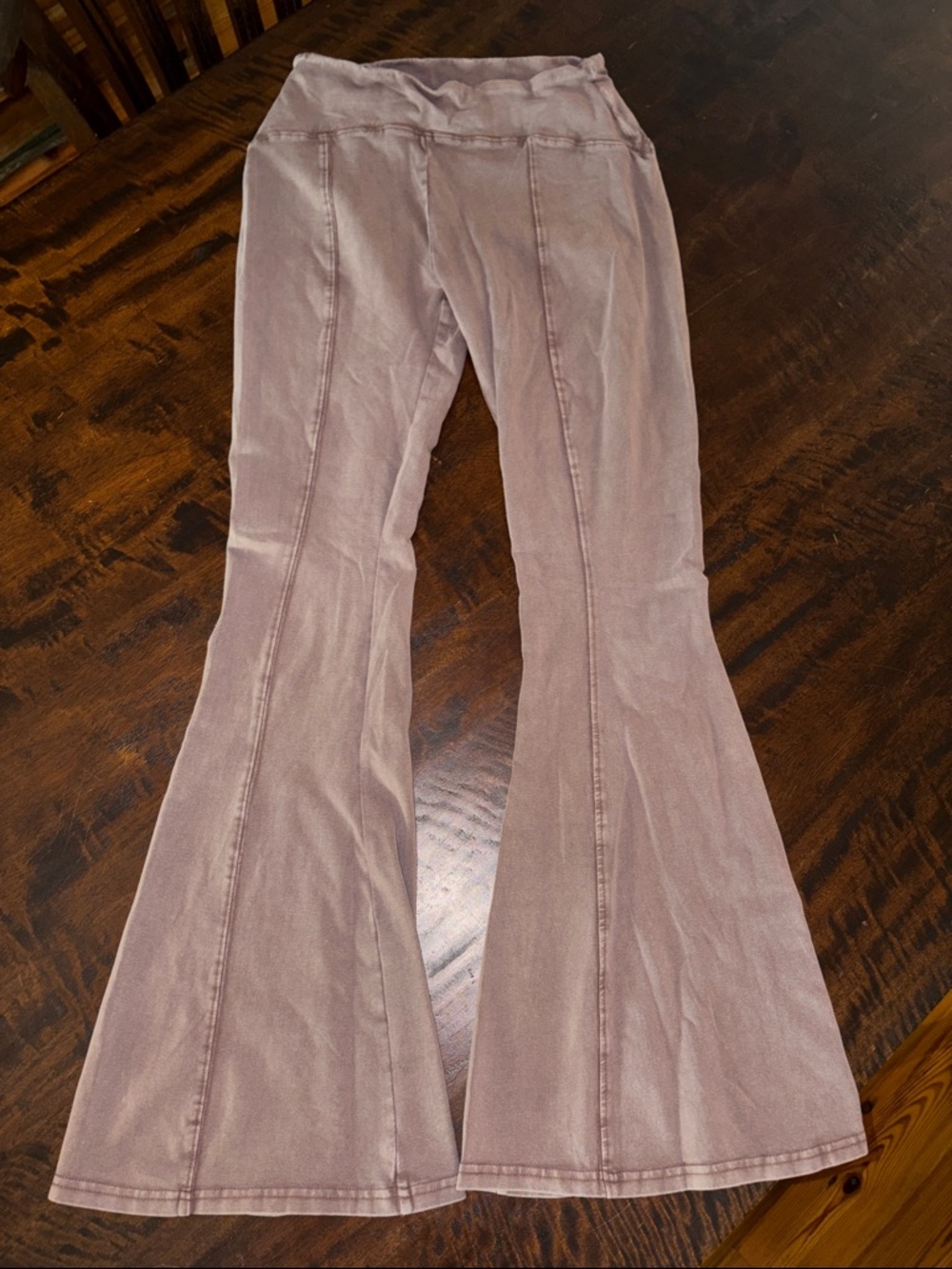 Urban Outfitters Dusty Mauve Bootcut Flare Pants
